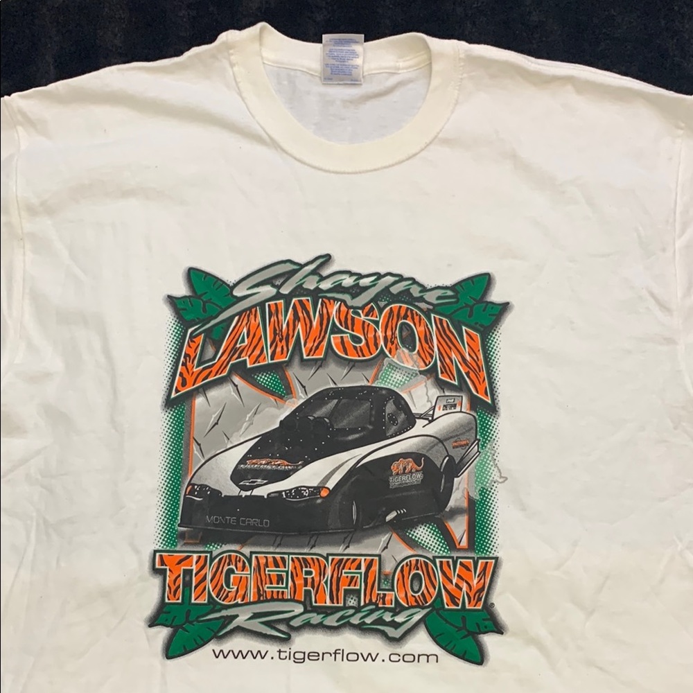 Racing White Graphic T-Shirt